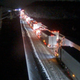 A closed section of Interstate 95 near Fredericksburg, Va.